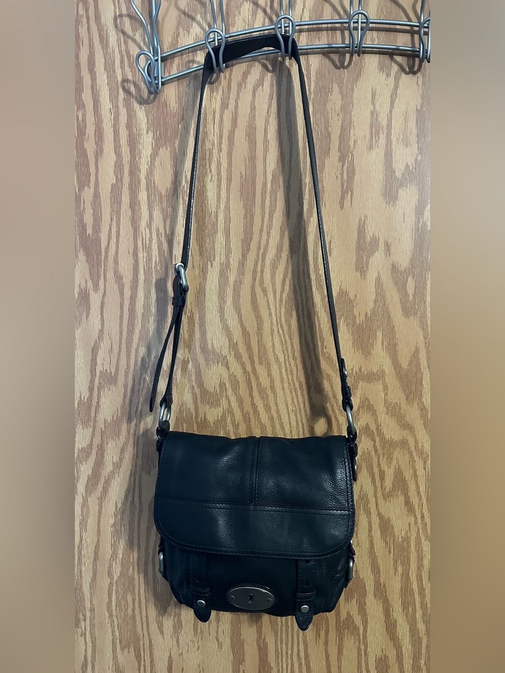 Black Fossil Long Live Vintage Conditioned Leather Bag 2014 Re Release - Picture 4 of 8